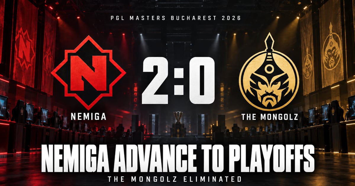 Nemiga sweep The MongolZ 2-0 to reach PGL Masters Bucharest playoffs
