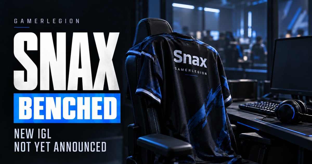 GamerLegion coloca Snax no banco