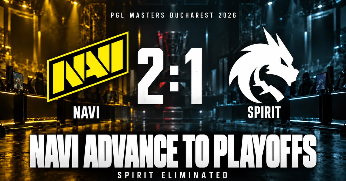 NAVI beat Spirit 2-1 to claim the final PGL Masters Bucharest playoff spot