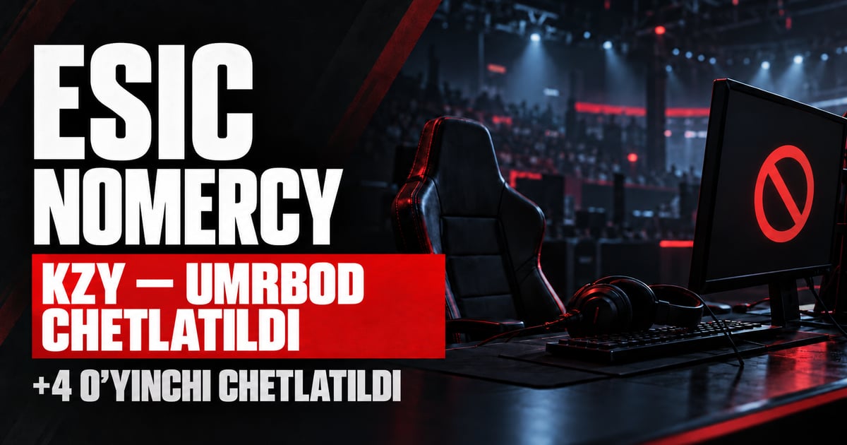 ESIC kzy’ni umrbod chetlatdi, NOMERCY’ning yana to‘rt o‘yinchisini jazoladi