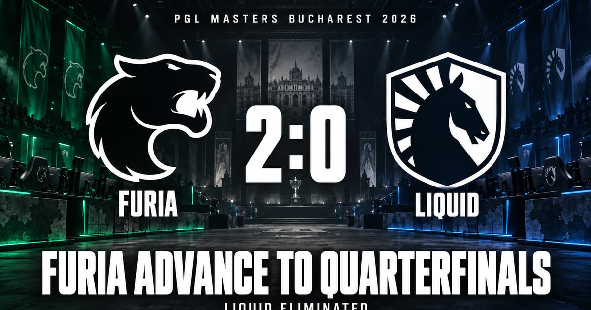 FURIA sweep Liquid 2-0 to reach PGL Masters Bucharest quarter-finals