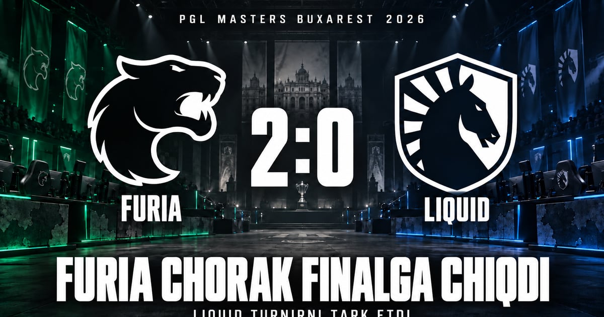 FURIA Liquidni 2:0 hisobida yengib, PGL Masters Bucharest chorak finaliga chiqdi